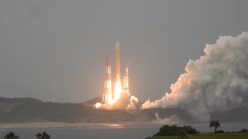 H3ロケット4号機の打ち上げ。宇宙分野のイメージ写真